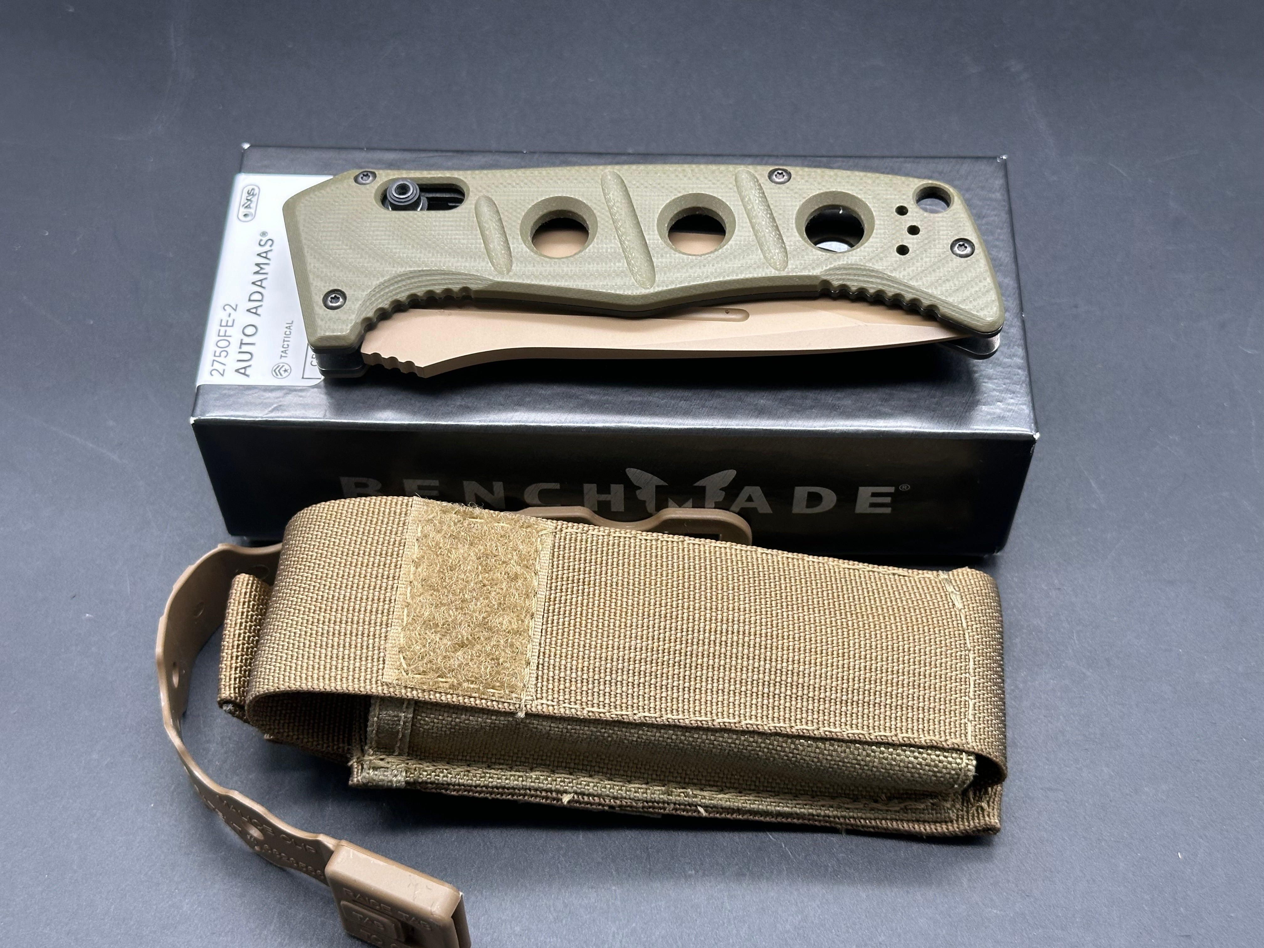 Benchmade Large Adamas Automatic Knife - Premium Folding Pocket Knife with Durable Blade for Outdoor, Camping, Hunting & EDC Use