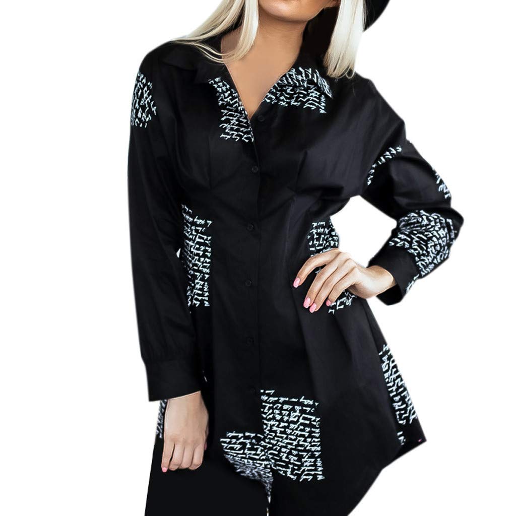 Stylish Plus Size Women's Dress Shirt with Mini Collar & Button Details - Flattering Turn-Down Collar Design for Work & Special Occasions