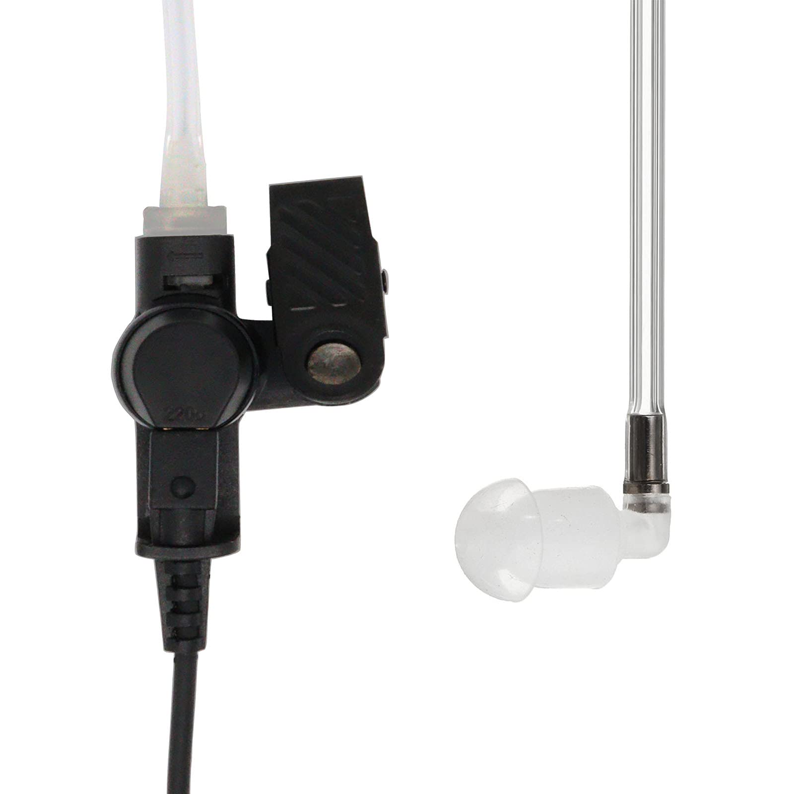 Motorola XPR 7550e Earpiece - Compatible with XPR6350, XPR6550, XPR7550, APX 4000, 6000, 7000 Walkie Talkies - Two Way Radio Headset with Mic & PTT Button - Ideal for Security, Construction & Event Communication