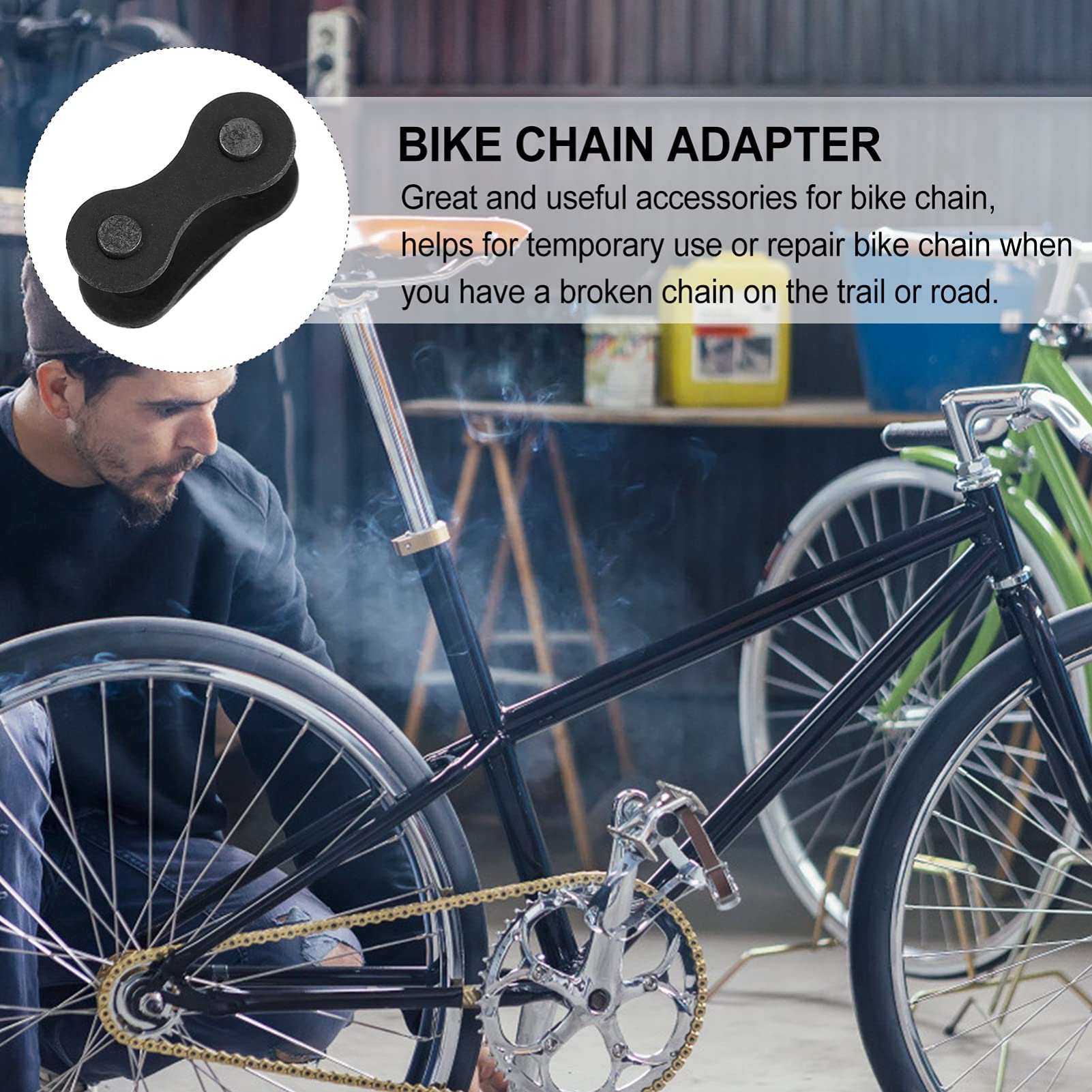 FAVOMOTO 100pcs Bike Chain Connector - Heavy Duty Chain Link Buckle, Quick Connect Master Link for Bicycle Chains - Perfect for Mountain Bikes, Road Bikes & BMX Repair & Maintenance