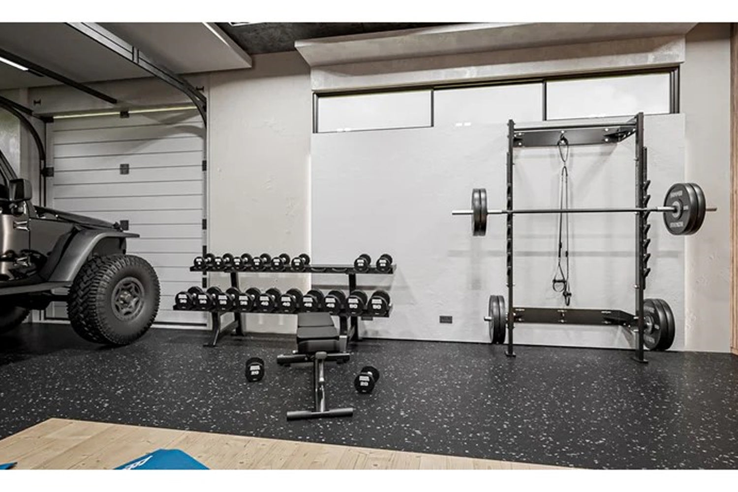 Hammer Strength Home Squat Rack - Heavy Duty Power Cage for Weightlifting & Strength Training - Perfect for Home Gym & CrossFit Workouts