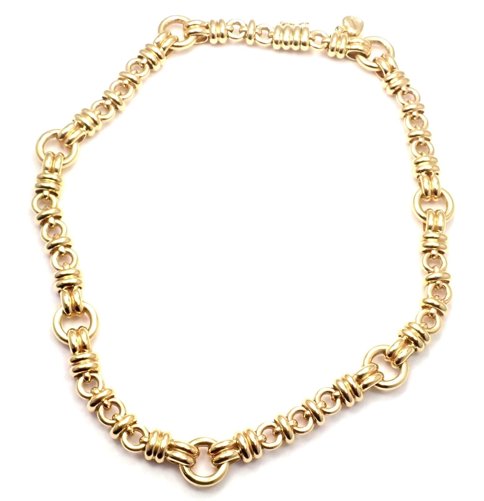 Authentic Chopard Les Chaines 18k Yellow Gold Link Necklace - Luxury Women's Jewelry for Special Occasions & Gifts