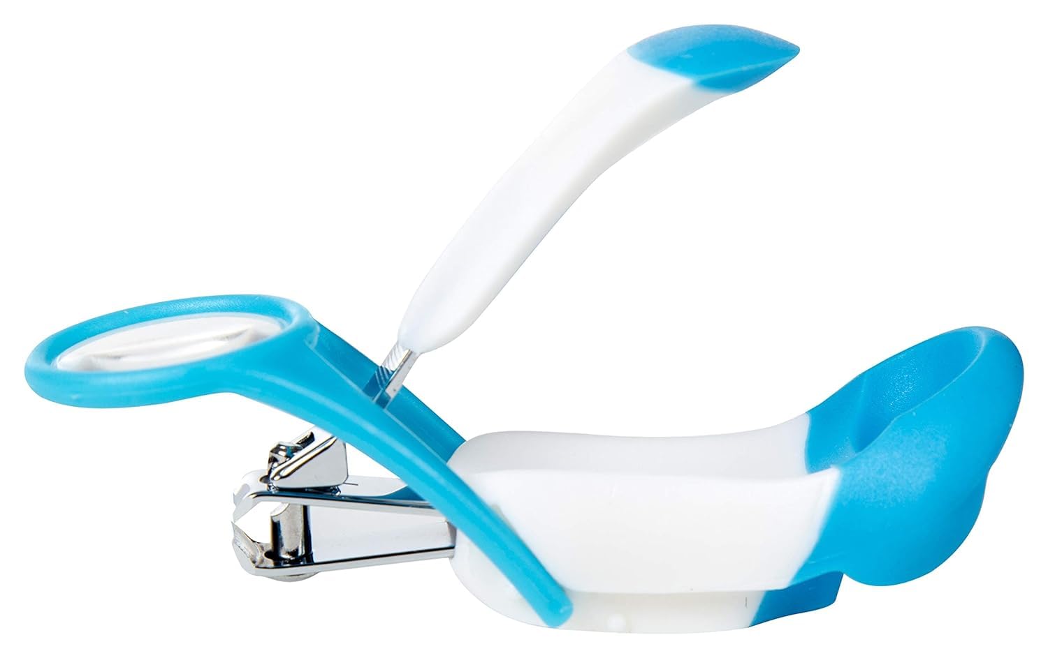 **Adore Zoom! Magnifying Nail Clipper for Babies & Infants – Safe & Precise Baby Nail Care Tool with Built-in Magnifier (Blue) – Perfect for Newborns, Toddlers & Sensitive Skin Care**