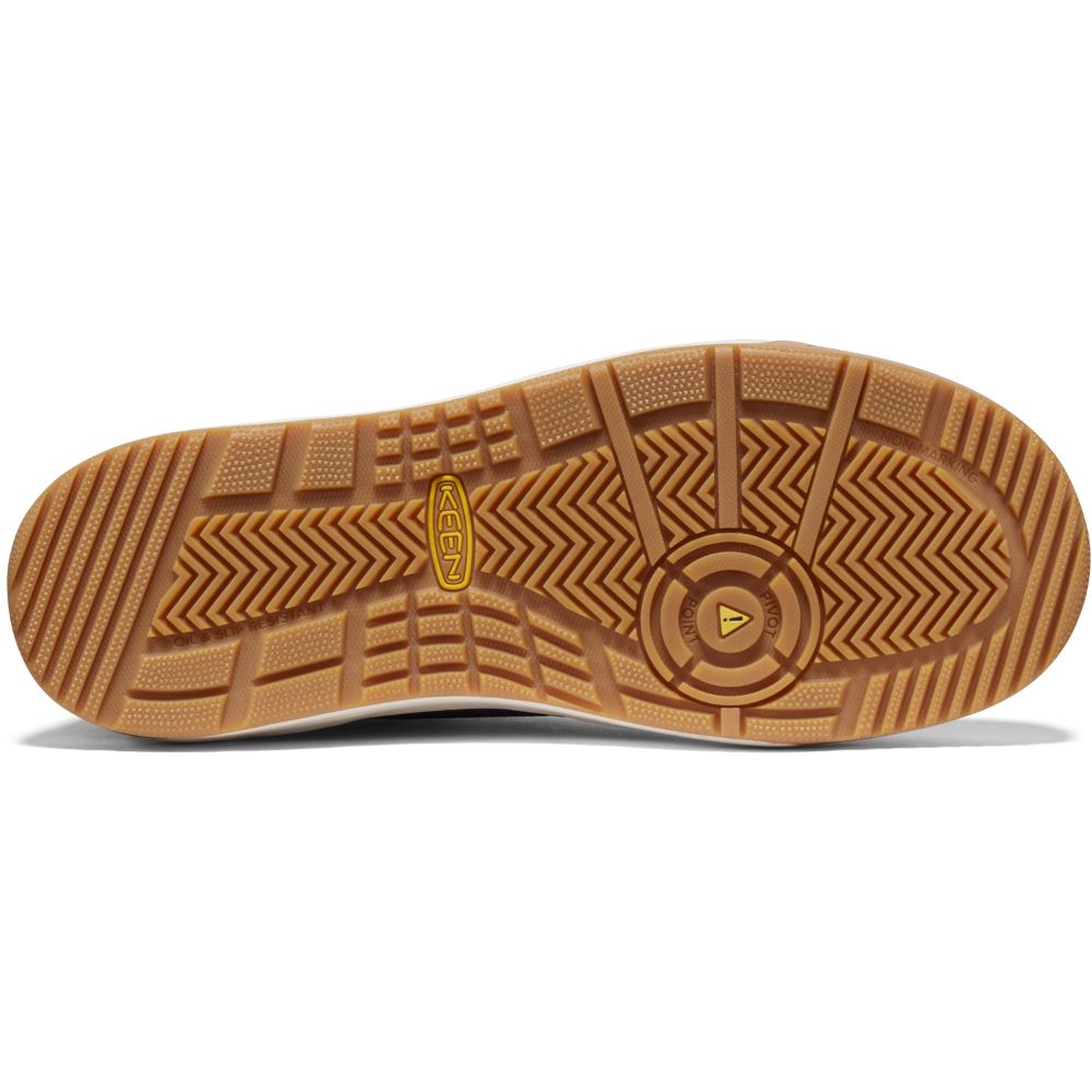 Keen Kenton Men's Composite Toe Mid Work Boots - Safety Shoes for Construction & Industrial Work | Waterproof & Slip-Resistant Work Boots for Men
