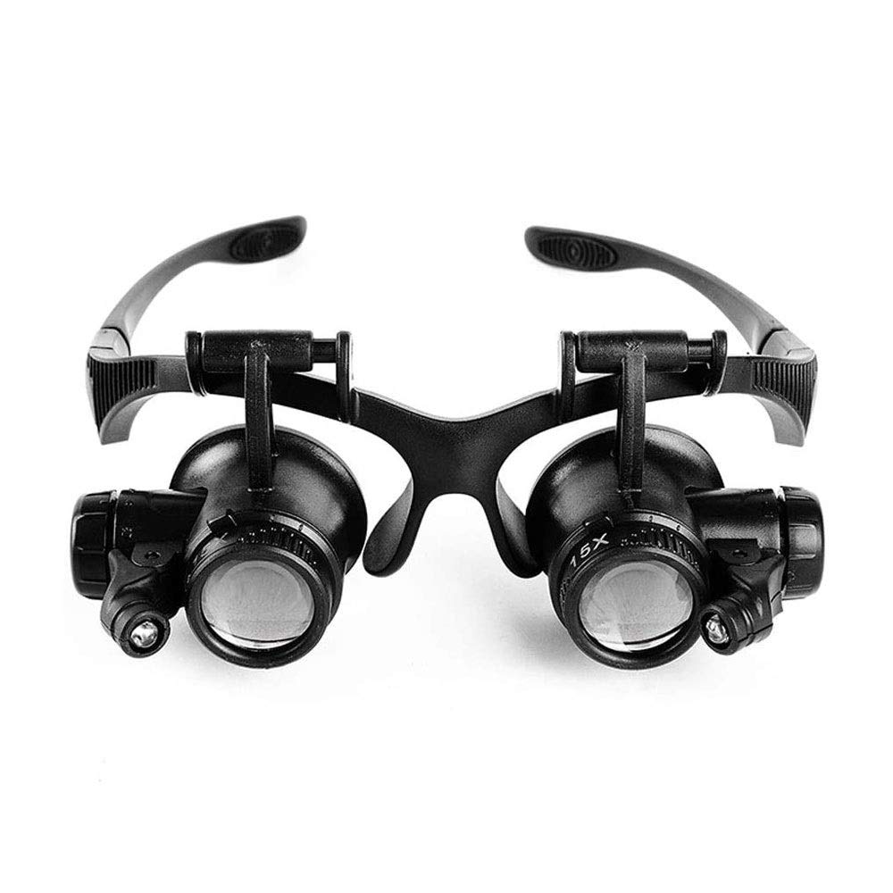 Super Bright LED Headlamp Flashlight with Magnifying Glass - Best Headlight for Repair Work, Reading & Outdoor Activities