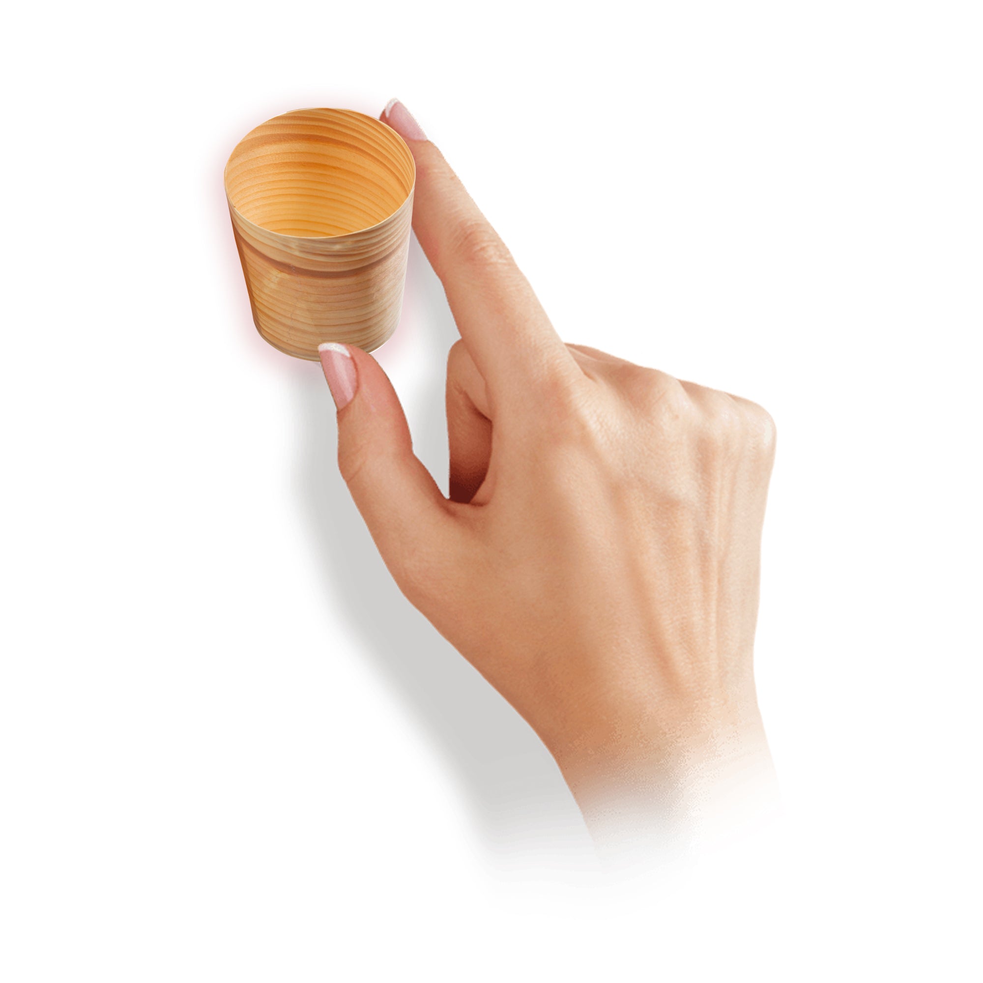Tree Choice 2 Wooden Pine Cups (500 Count) - Eco-Friendly Disposable Cups for Parties, Weddings, and Outdoor Events