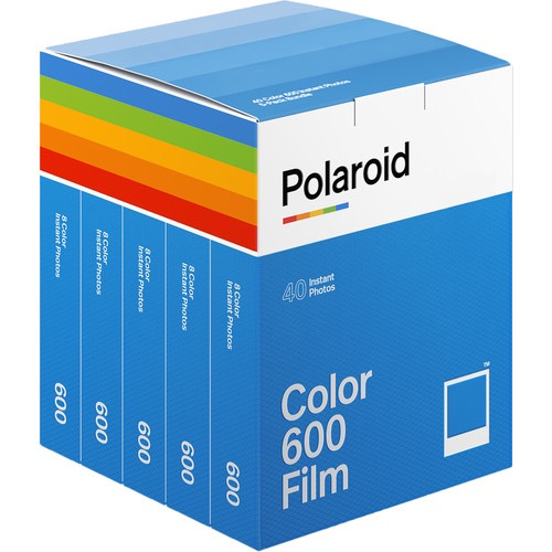 Polaroid Color 600 Instant Film - 5 Pack (40 Exposures) - Perfect for Parties, Weddings & Creative Photography