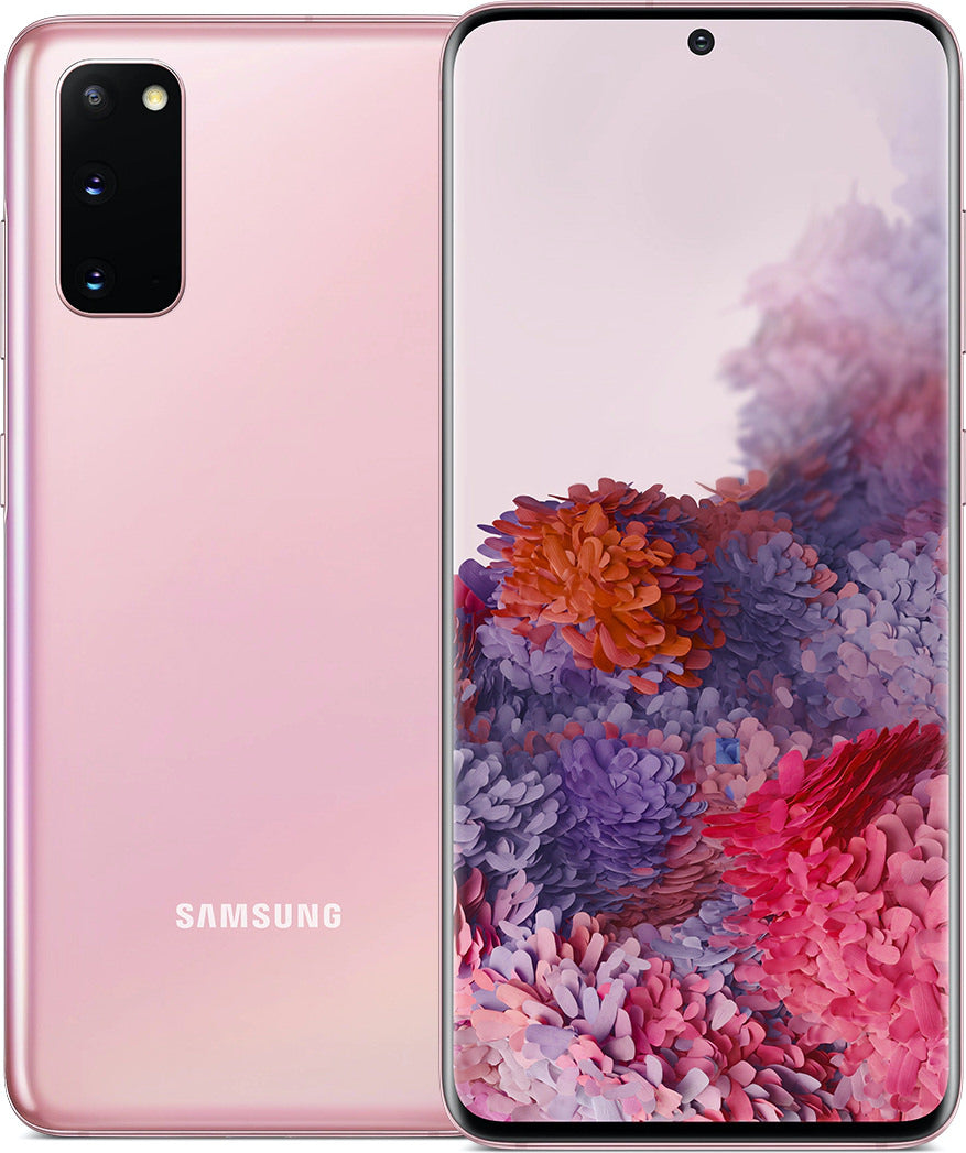 Samsung Galaxy S20 5G Smartphone 128GB Cloud Pink (T-Mobile Compatible) - Perfect for Streaming, Gaming & Fast Connectivity