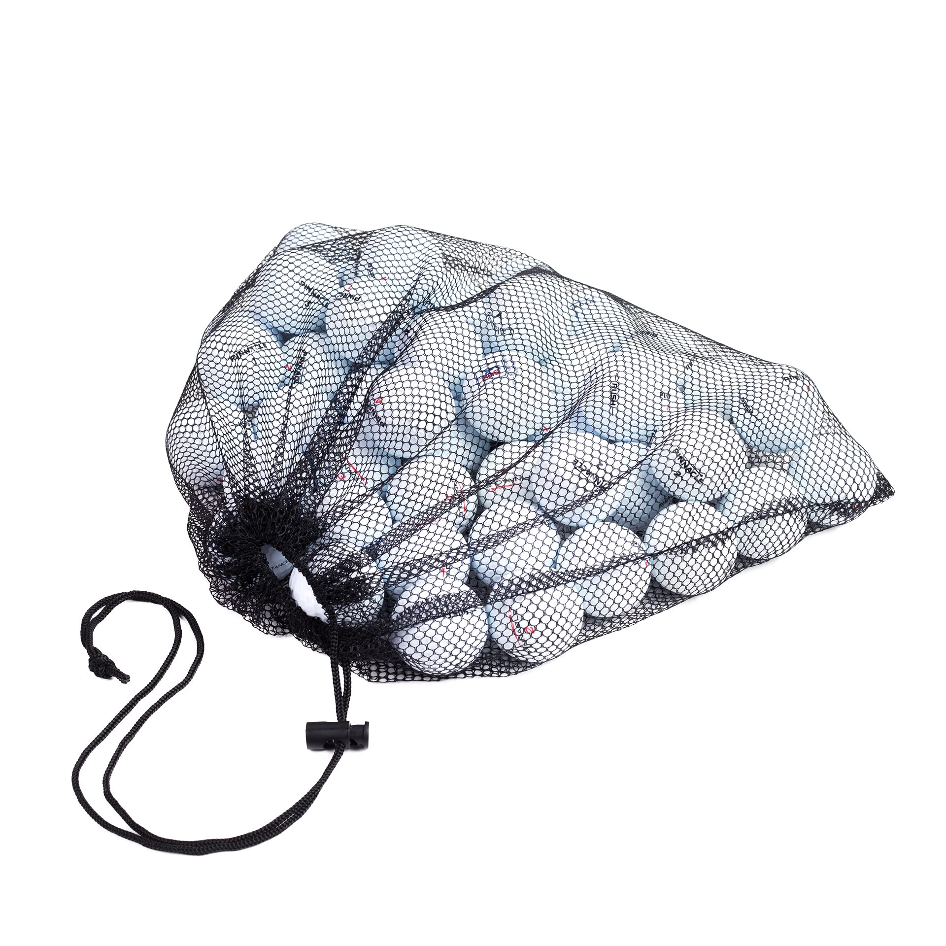 Premium Recycled Pinnacle Golf Balls - 48 Near Mint Used Golf Balls Bulk Pack with Mesh Carry Bag | Eco-Friendly, Cost-Effective Practice Balls for Driving Range, Backyard Training & Course Play