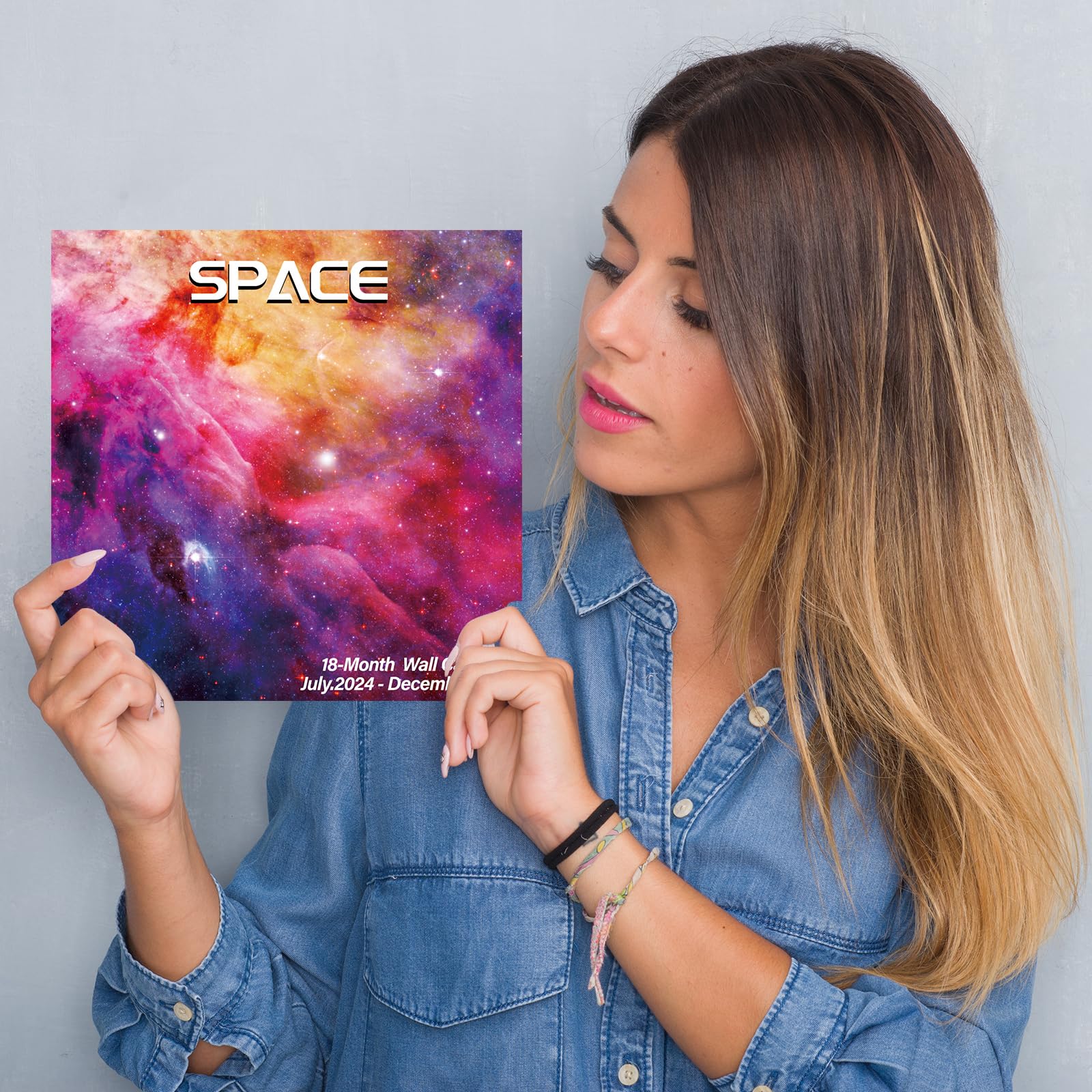 2025 Space Wall Calendar - 18 Month Large Planner (July 2024-December 2025) | 12