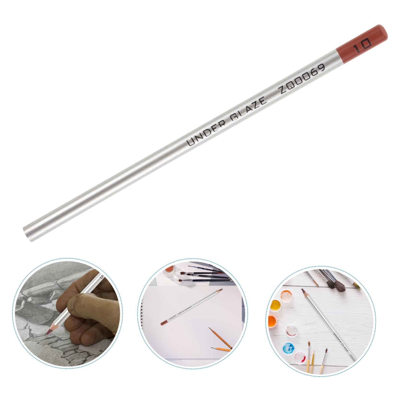 HOODANCOS 2-Pack Pottery Colored Pencils - 12 Vibrant Colors, Premium Wooden Art Pencils for Drawing, Sketching & Hand-Painting - Perfect for Artists, Students & DIY Craft Projects