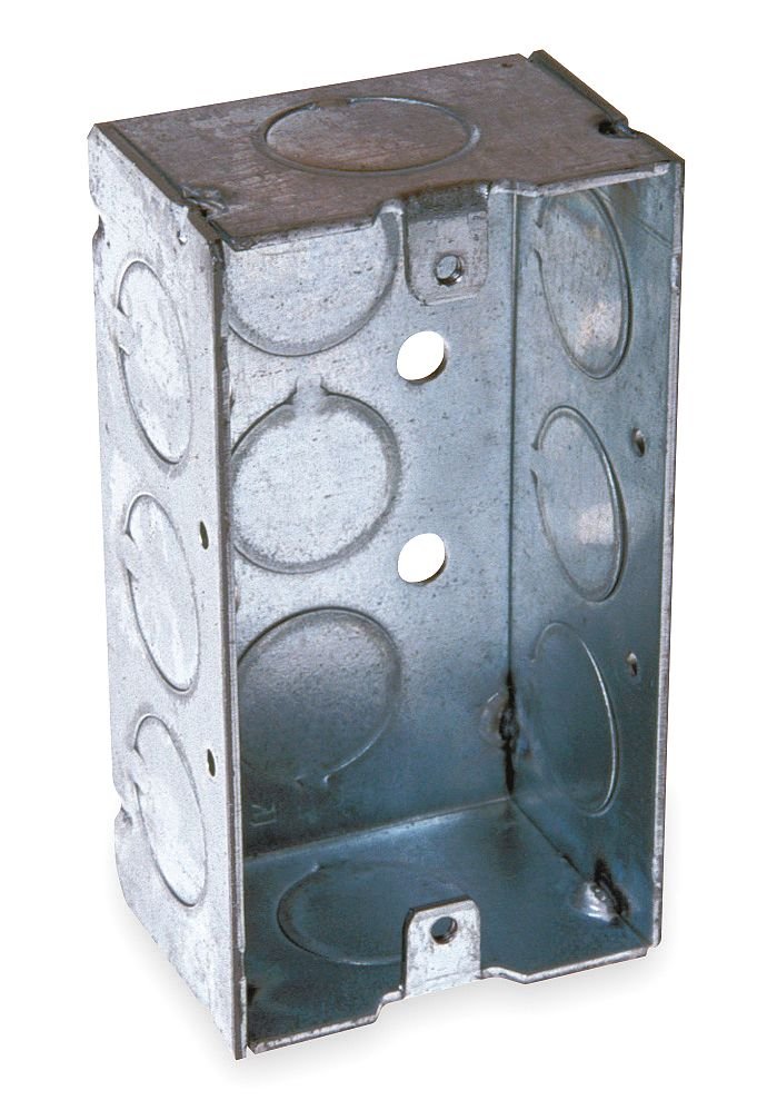 Raco 650 Handy Box - 11.5 Cu In Metal Electrical Junction Box for Home & Commercial Wiring | Ideal for DIY Projects, Electrical Repairs, and Secure Wire Connections