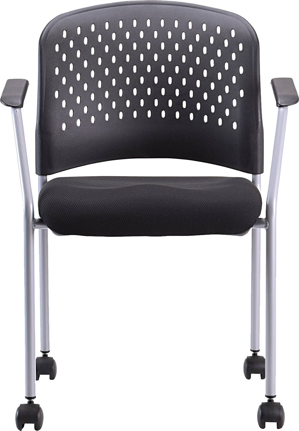 Eurotech Breeze Office Chair with Casters - Grey or Black Fabric Frame (Model FS8270/FS9070) - Ergonomic Desk Chair for Home & Office Workspaces