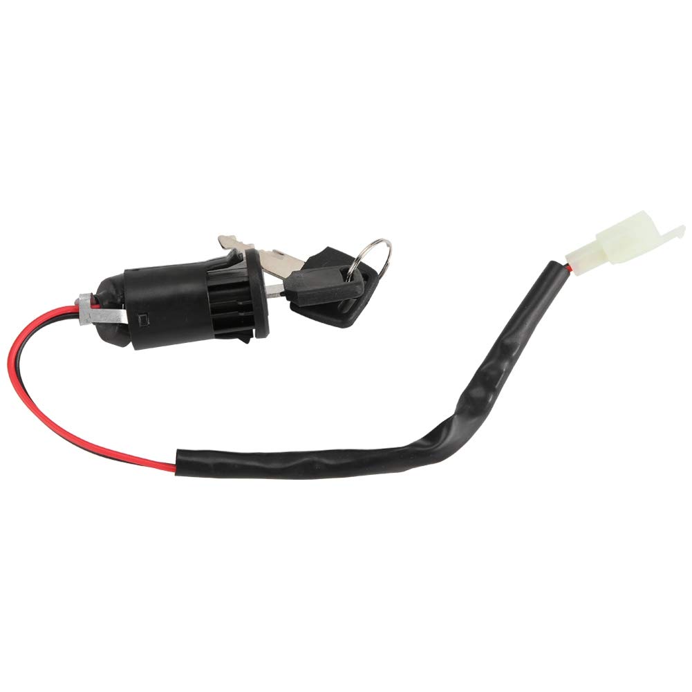 2 Pcs Motorcycle Ignition Switch Lock and Key Set - Universal Replacement for Bike, Tricycle, Electric Scooter & E-Bike - Waterproof & Durable Key Switch with Keys - Perfect for Commuting, Off-Roading & Urban Riding Accessories