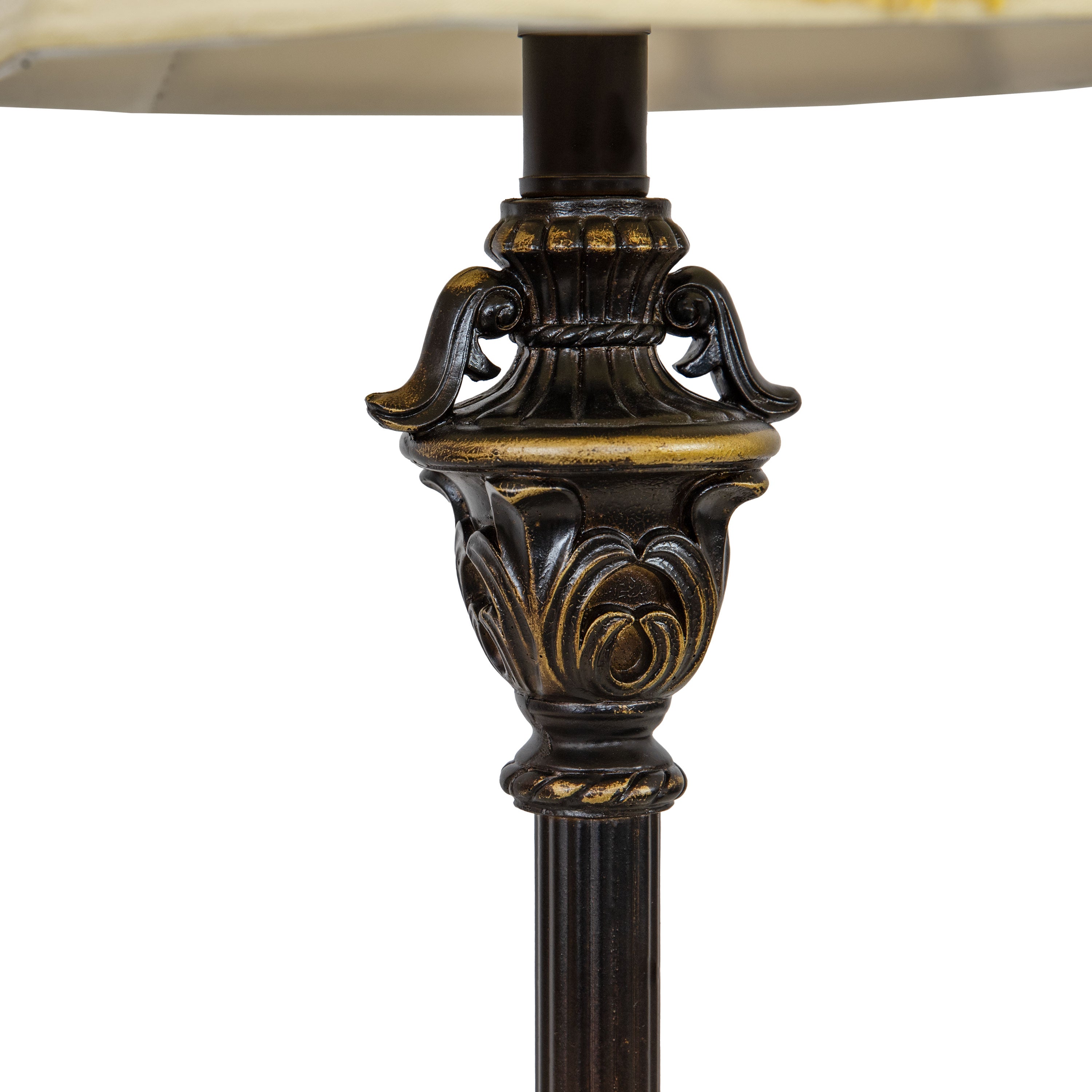 Sunnydaze Home Grandeur Resin Table Lamp Set of 2 - 28.75 Inch Height, Modern Decorative Lighting for Living Room, Bedroom & Office - Warm White LED Bulb Included