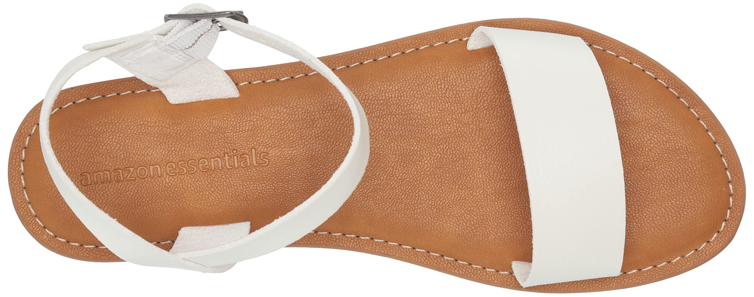 Amazon Essentials Women's Comfortable Two Strap Buckle Sandals - Lightweight Casual Summer Beach Shoes for Walking, Travel & Outdoor Activities