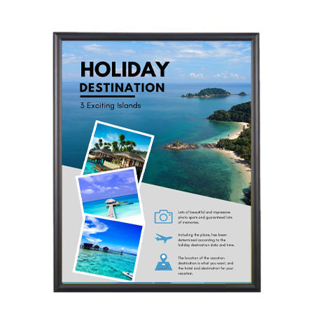 36x48 Poster Frame - SwingFrame Wide Face Display for Art, Photos & Posters - Perfect for Home, Office & Gallery Decor