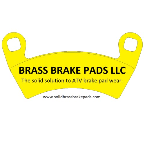 High-Quality Brass Brake Pads (2-Pair Set) - Compatible with Can-Am 715900379, 715900380, 715900386, 715900387 - Perfect for ATV, UTV & Off-Road Vehicle Maintenance