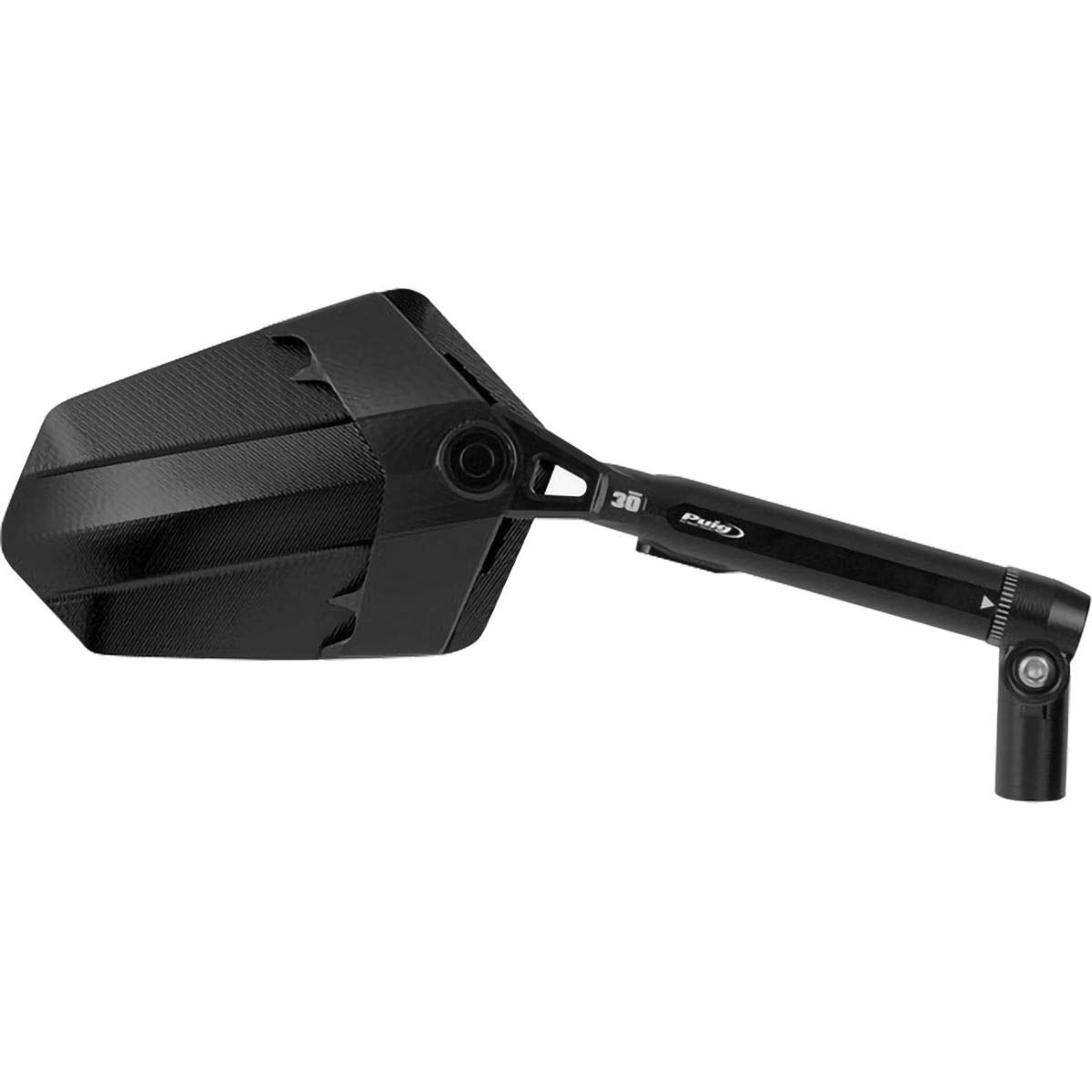 Puig Xplorer Homologated Right Side Rearview Mirror - Black for Adventure & Street Motorcycles - Perfect for Off-Road & Urban Riding