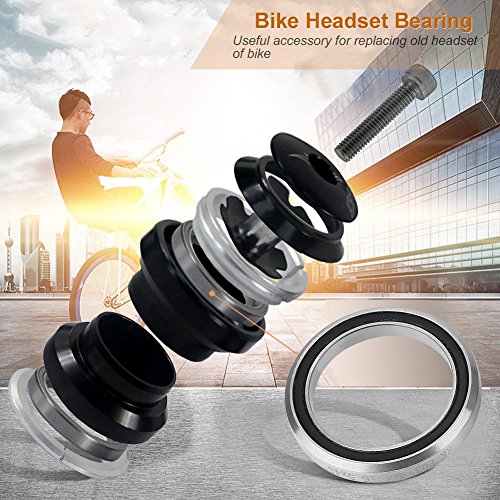High-Quality 41mm Lightweight Steel Bicycle Headset Bearings - Sealed Ring Crank Bearings for Racing Bike Repair & Replacement - Perfect for Road Bikes, Mountain Bikes & BMX