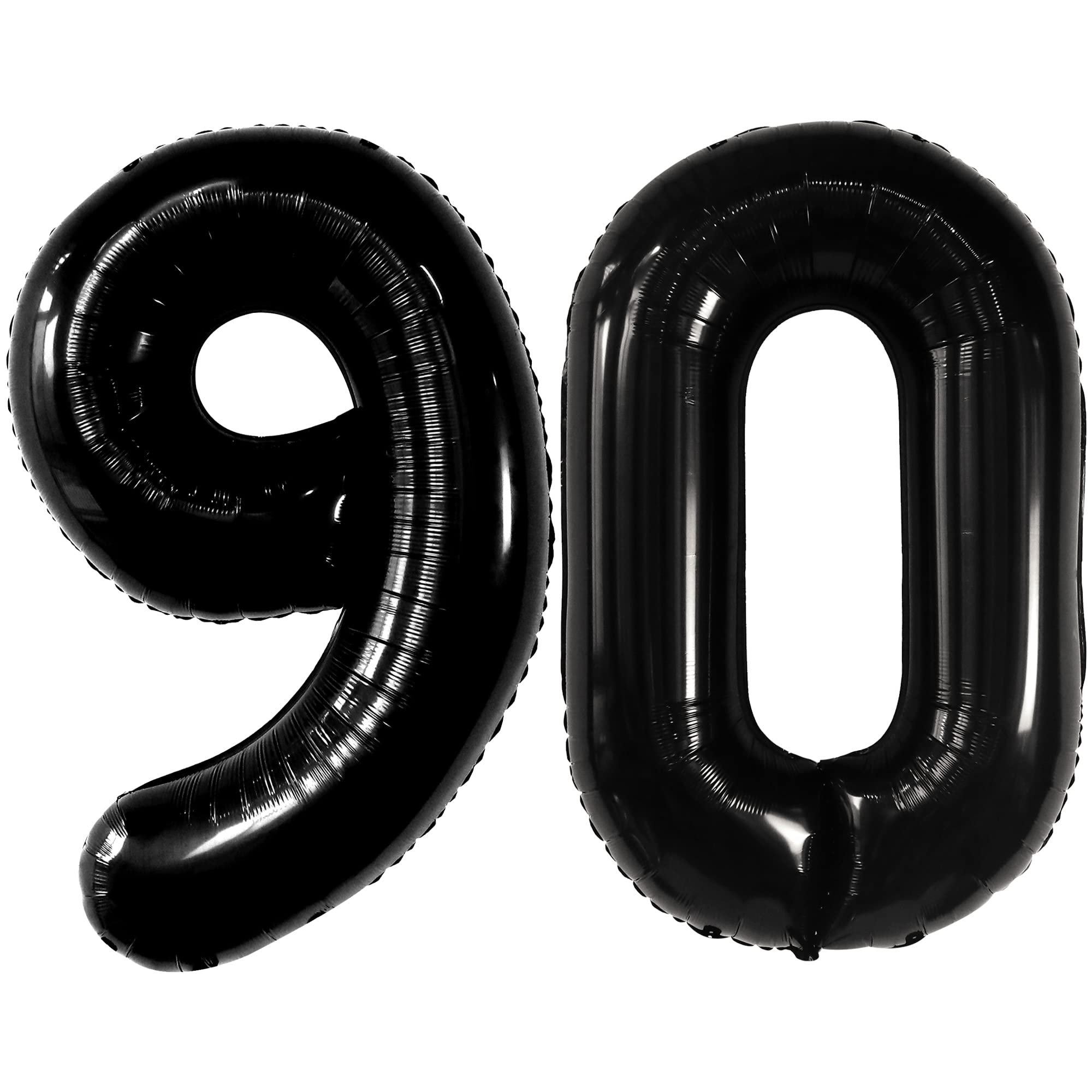 KatchOn 40 Inch Big Black 90 Balloon Number - Giant 90th Birthday Party Decorations | Happy Birthday Balloons for Women & Men | Perfect for 90th Birthday Parties, Anniversaries, Retirement Celebrations & Milestone Events