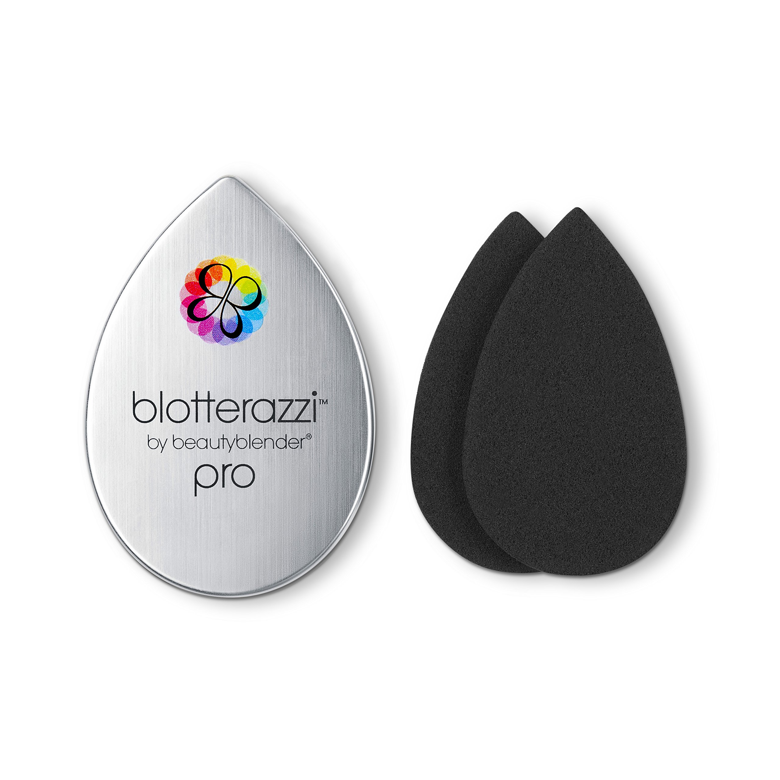 Beautyblender® Blotterazzi® Pro Reusable Makeup Blotting Sponge with Mirrored Compact - Oil Absorbing & Shine Control for Flawless Makeup Touch-Ups | Perfect for On-the-Go Makeup Retouching, Travel & Professional Use