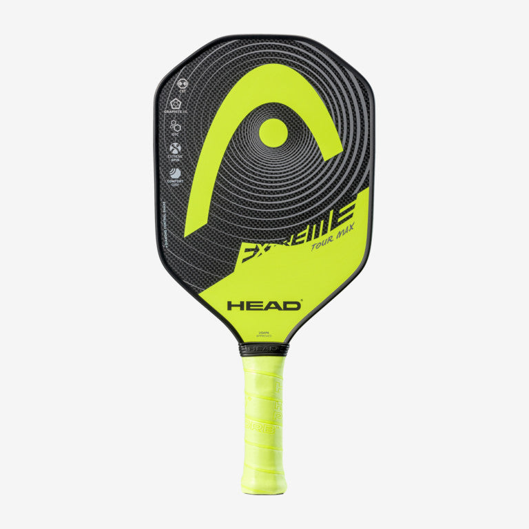 Head Extreme Tour Max Pickleball Paddle - Lightweight Carbon Fiber Paddle for Competitive Play | Perfect for Outdoor & Indoor Pickleball Games, Tournaments & Practice