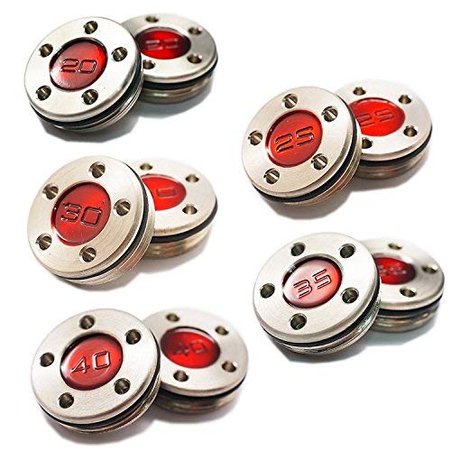 HISTAR 2Pcs Golf Club Weight Kit - Custom Red Weights + Gold Wrench for Titleist Scotty Cameron Putters | Improve Swing Balance & Putting Accuracy | Perfect for Golf Course & Practice Sessions