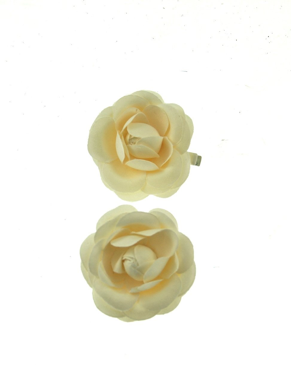 Zac's Alter Ego® Rose Flower Hair Clips - 2 Pack Elegant Concord Hair Accessories for Women & Girls | Perfect for Weddings, Parties & Everyday Wear