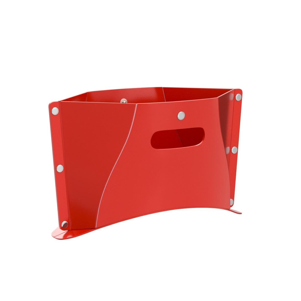 Ultralight Folding Camping Stool - Portable & Collapsible Hiking Chair for Outdoor Travel, Backpacking, Picnics, BBQ, and Subway Use - Compact Mini Stool (Red) - Perfect for Camping, Hiking, Beach, and Small Space Seating