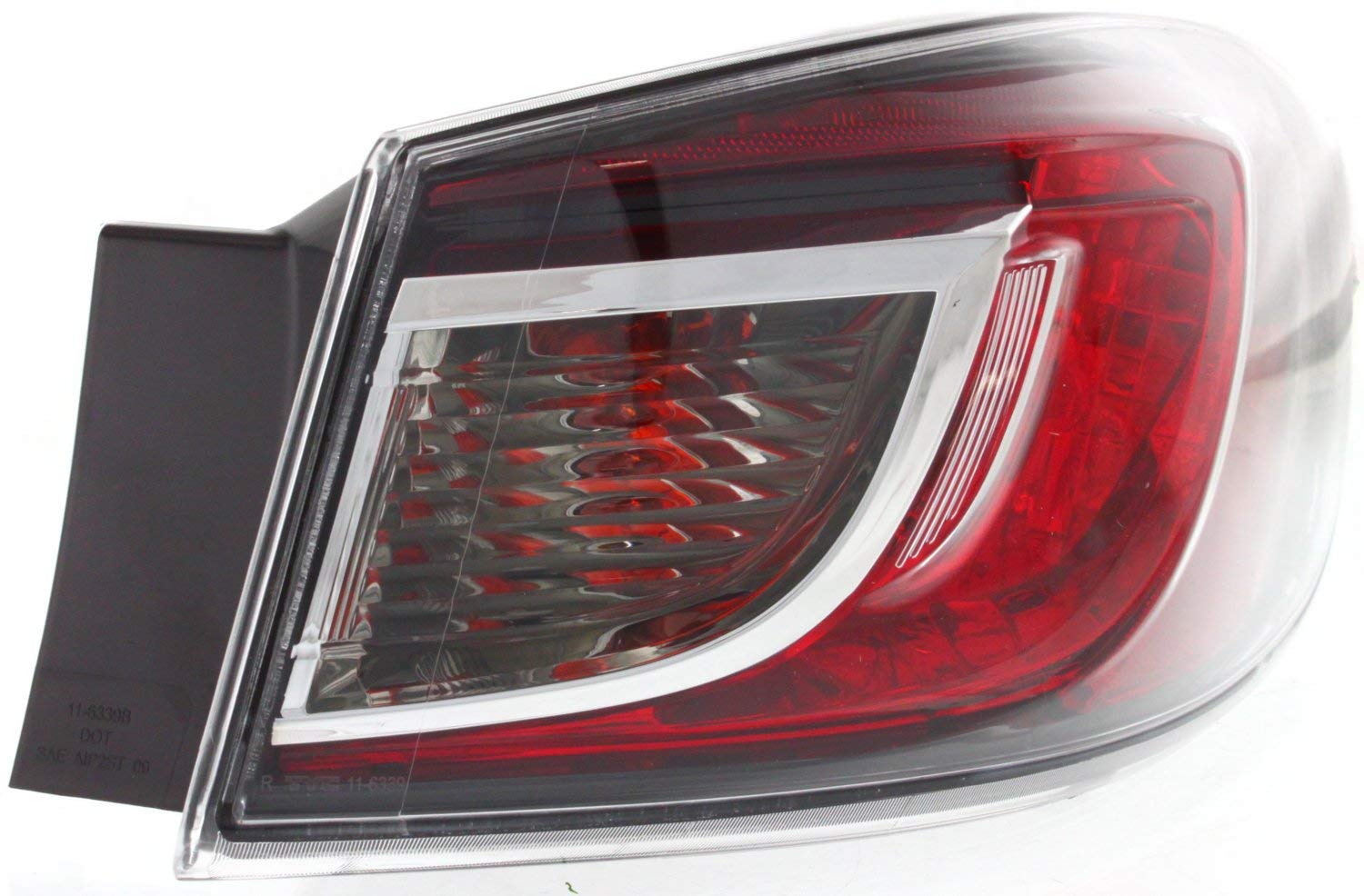 Evan Fischer Driver & Passenger Side Outer Tail Light Compatible with 2010-2013 Mazda 3 - MA2801144, MA2800144 - Perfect for Night Driving & Enhanced Vehicle Safety