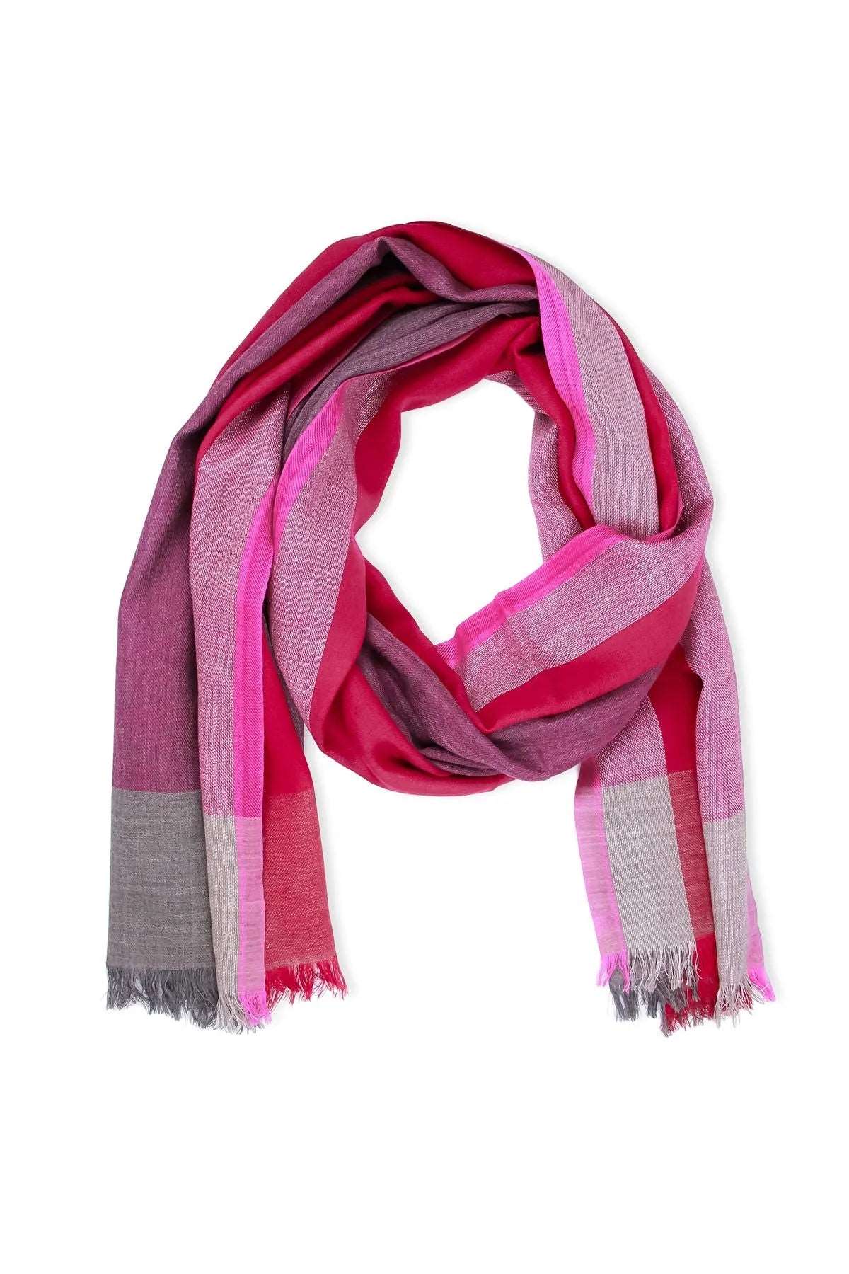 Annora Multi-Tone Fashion Scarf for Women - Soft & Lightweight Winter Accessory - Perfect for Office, Travel & Casual Outfits