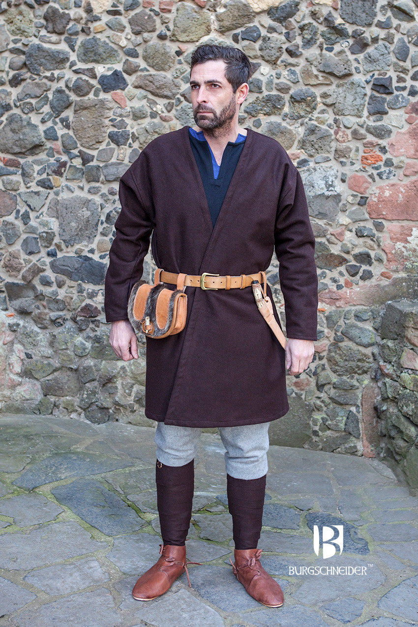 Loki Brown Viking Coat - Authentic Norse Viking Costume for Cosplay, Halloween & Medieval Reenactment | Warm Winter Coat for Men & Women