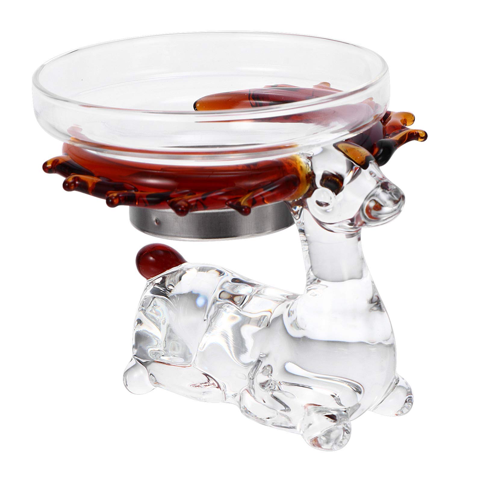 ADSE Glass Tea Infuser with Reindeer Design - Premium Loose Leaf Tea Strainer & Filter - Perfect for Christmas Gifts, Tea Parties, and Cozy Winter Evenings