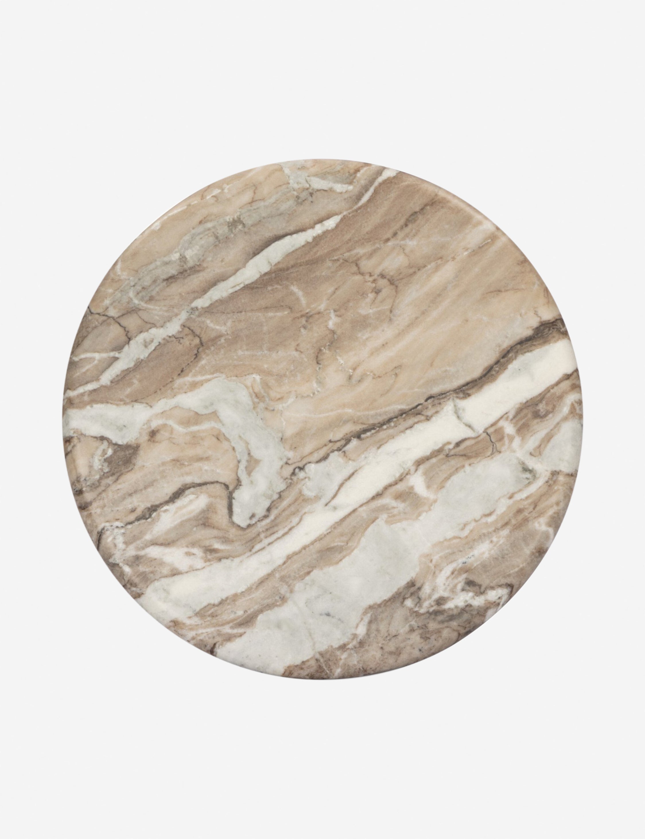 Amber Lewis x Four Hands Figueroa Round Side Table - Modern Accent Table for Living Room, Bedroom, or Office Decor