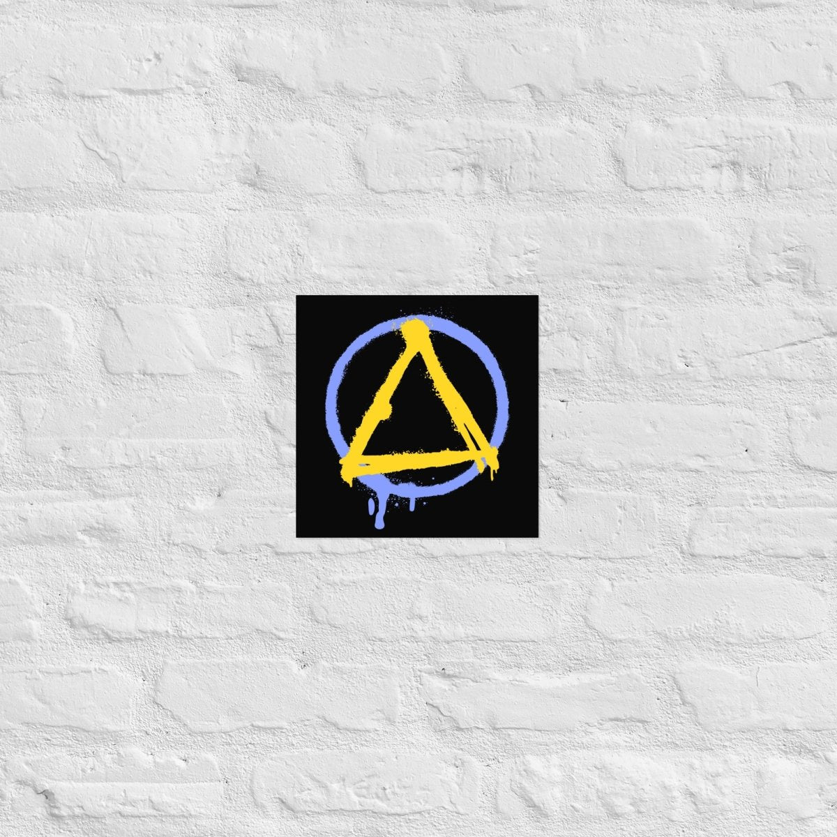 Sobriety Symbol Graffiti Poster - Vibrant Recovery Art Print for AA Meetings, Therapy Offices & Sober Living Spaces