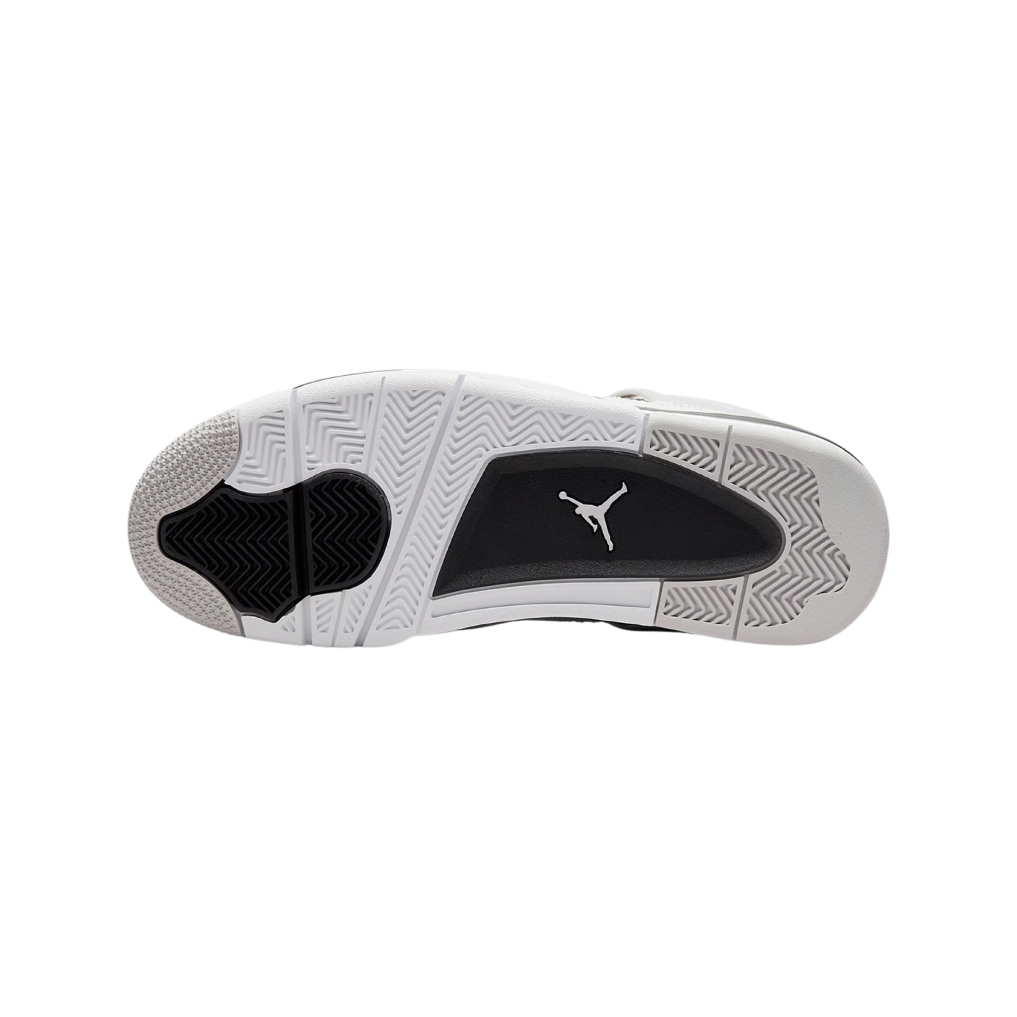 Air Jordan 4 Retro Military Black White Black Neutral Grey Men's Basketball Shoes - Perfect for Streetwear, Sneaker Collection & Casual Fashion