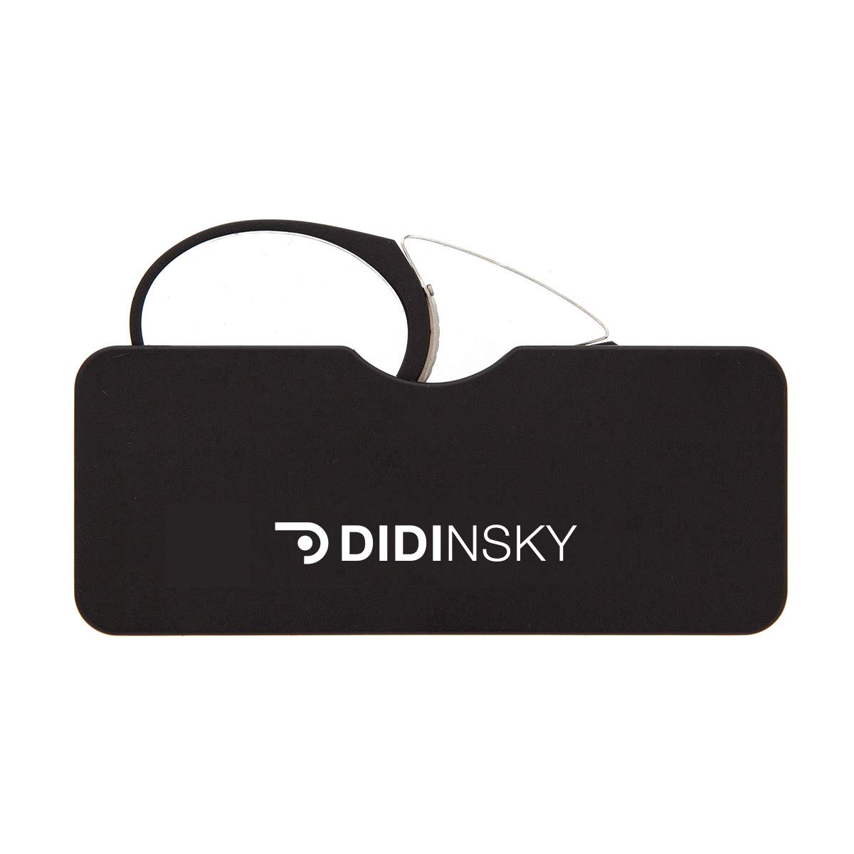 Stylish Frameless Reading Glasses for Men & Women - Prescription Magnifying Glasses with Hard Case (+3.0 Black) | Perfect for Book Lovers, Office Work & Daily Reading Comfort - ORSAY