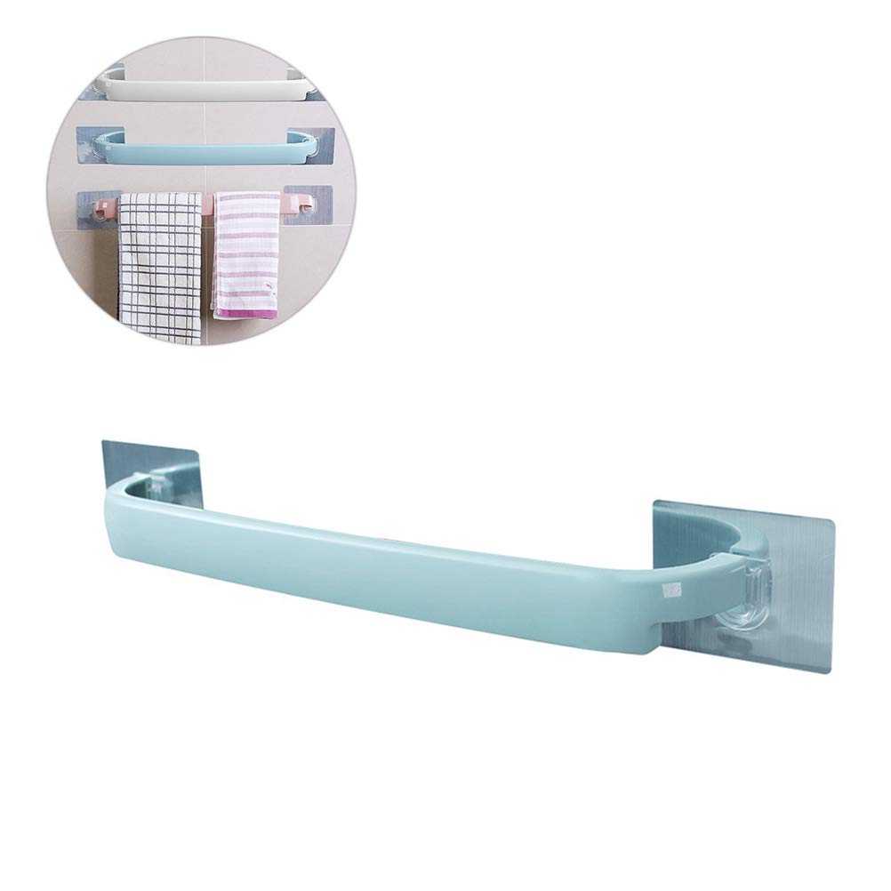 Cabilock 1-Piece Self-Adhesive Wall Mounted Towel Rack - Space Saving Bathroom Organizer for Kitchen, Bathroom & Laundry Room Storage