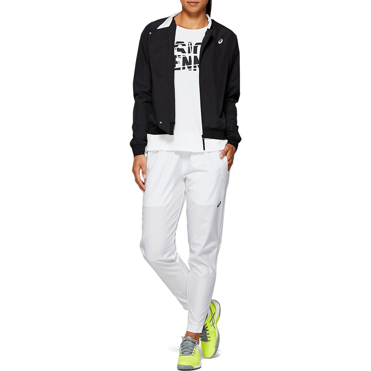 ASICS Women's Lightweight Running Jacket - Breathable Windbreaker for Outdoor Jogging & Training (Black) - Perfect for Cool Weather Workouts & Gym Sessions