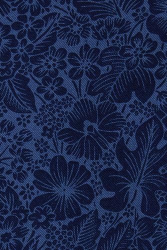 Light Indigo Blue Floral Print
