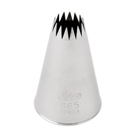 Ateco 865 French Star Pastry Tip #5 - Professional Stainless Steel Baking Decorating Nozzle for Cakes, Cupcakes, Cookies | Perfect for Home Bakers & Pastry Chefs
