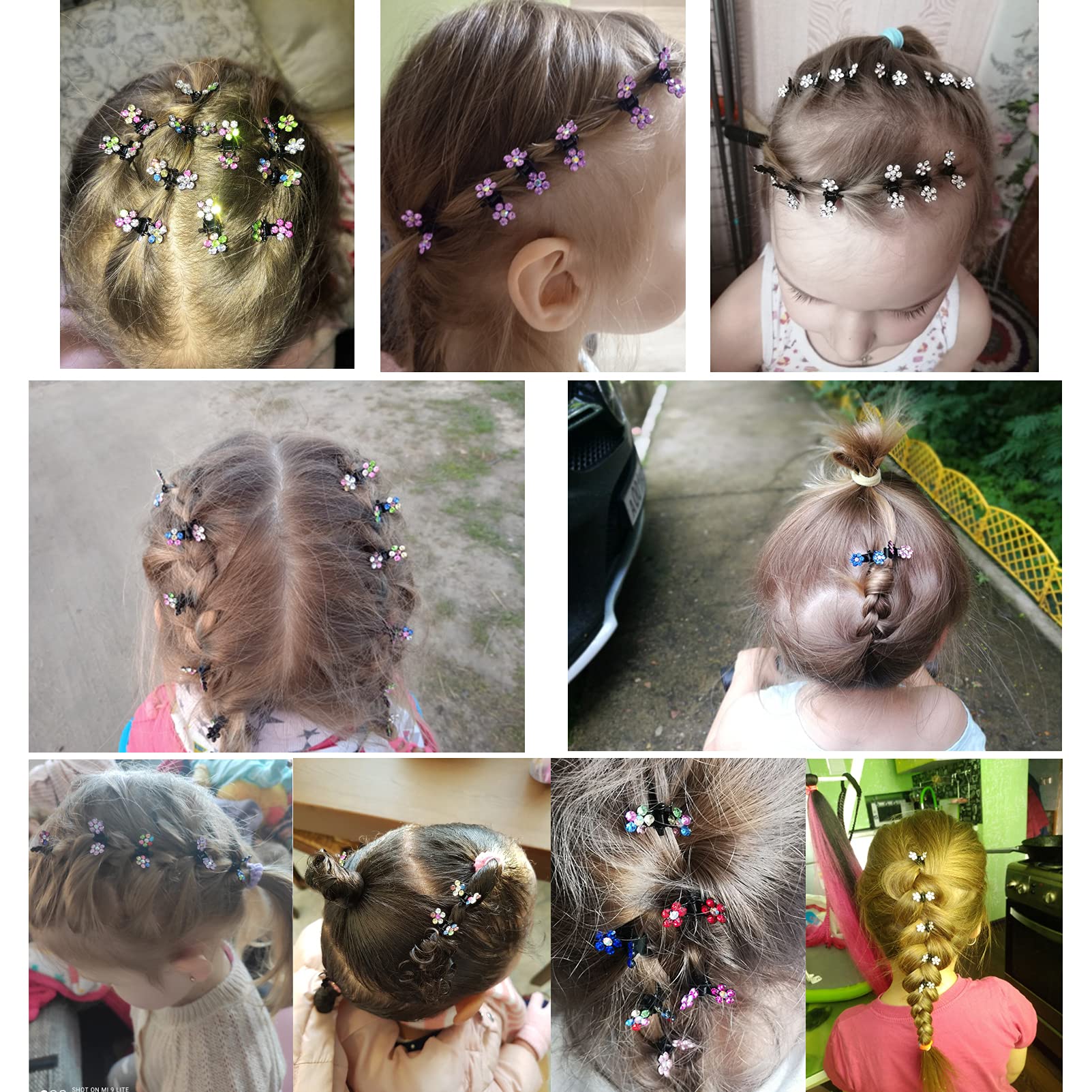 65pcs Mini Claw Hair Clips for Women & Girls - Mix Colors for Thin Hair & Bangs - Party & Daily Use