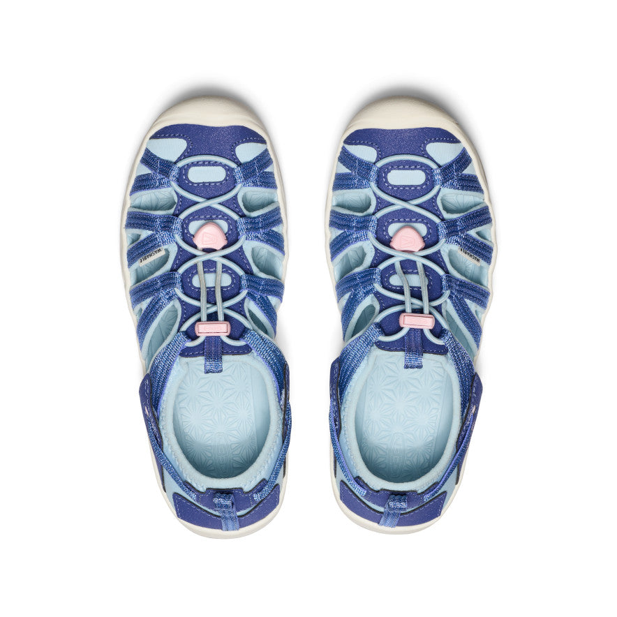 Big Kids' Moxie Sandal - Comfortable Water Shoes for Boys & Girls | Skipper Blue/Giggle Pink | Perfect for Beach, Pool & Summer Outdoor Activities