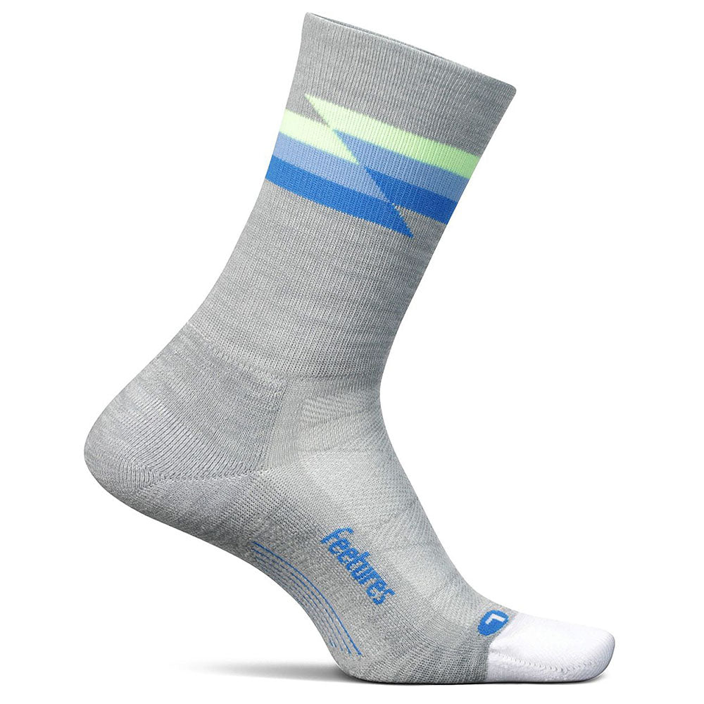 Feetures Elite Light Cushion Mini Crew Running Socks - Breathable & Supportive for Marathon, Hiking & Workout - Best for Athletes & Active Lifestyle