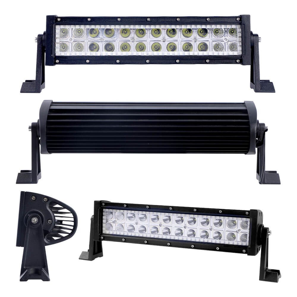Flood Spot Combo LED Light Bar with 2PCs LED Square Cube Pods - RGB Halo Ring DRL Work Light Kit for Off-Road Trucks, ATVs, UTVs & Jeeps - Waterproof Auxiliary Lighting for Night Driving, Camping & Outdoor Adventures