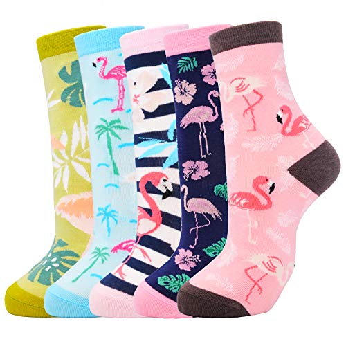 01-flamingo Socks-5 Pairs