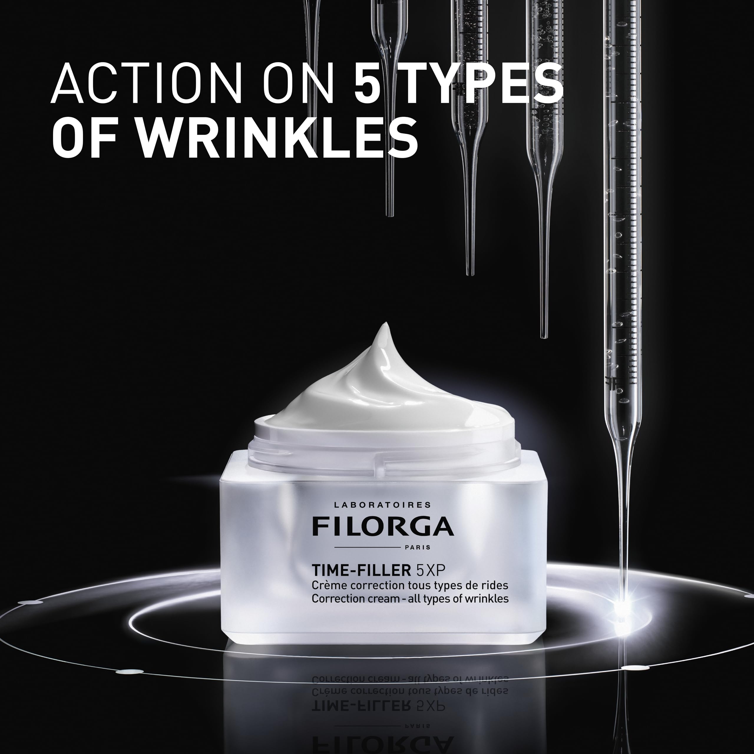 Filorga Time-Filler 5-XP Anti-Aging Cream - Wrinkle Correction & Moisturizing Face Cream for Women & Men, Reduces Fine Lines on Face, Eyes & Neck, 1.69 fl oz - Perfect for Daily Skincare Routine & Nighttime Repair