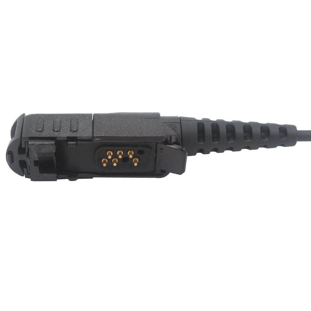 Covert Acoustic Tube Earpiece Headset with Mic - Compatible with Motorola XPR3300 XPR3500 XIR P6620 XIR P6600 E8600 E8608 MotoTRBO Radios - Ideal for Bodyguard, FBI, Security & Law Enforcement Professionals