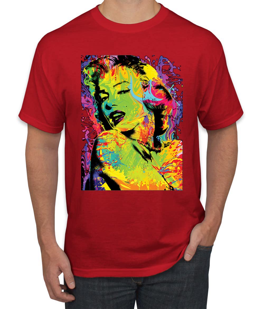 Wild Bobby Marilyn Pop Culture Graphic T-Shirt for Men & Women - Vintage Retro Style Cotton Tee - Perfect for Casual Wear, Parties & Pop Art Lovers